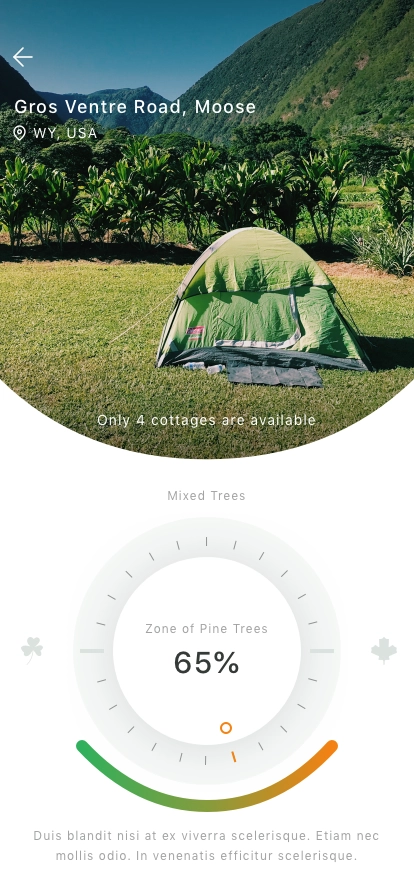 Camping Mobile App UI Kit - Screenshot 3