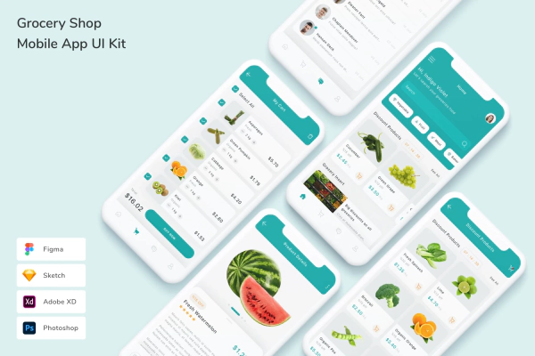 Grocery Shop Mobile App UI Kit