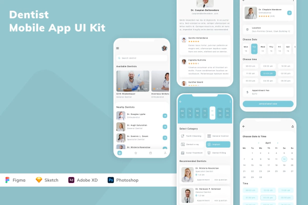 Dentist Mobile App UI Kit
