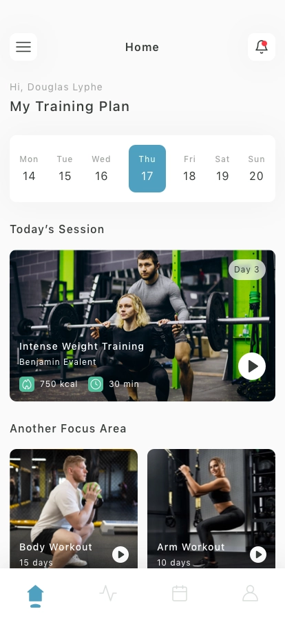 Fitness Coach Mobile App UI Kit - Screenshot 1