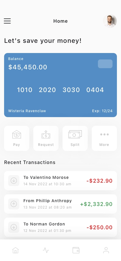Finance Mobile App UI Kit - Screenshot 1
