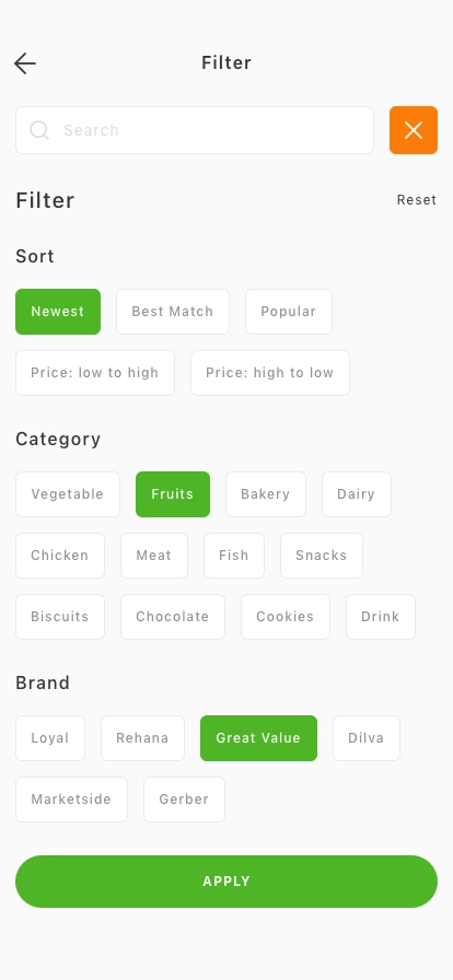 Grocery Shopping Mobile App UI Kit - Screenshot 3