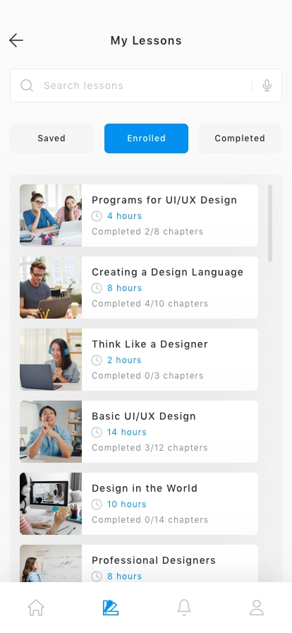 Online Course App UI Kit - Screenshot 3