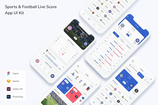Sports & Football Live Score App UI Kit