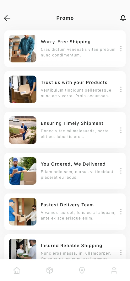 Shipping Calculator Mobile App UI Kit - Screenshot 3