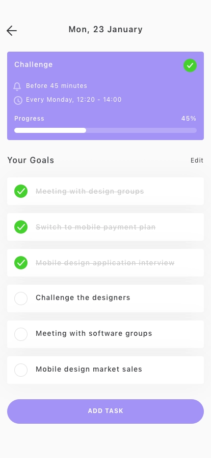 Task Management Mobile App UI Kit - Screenshot 3