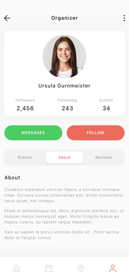 Event Booking Mobile App UI Kit - Screenshot 4