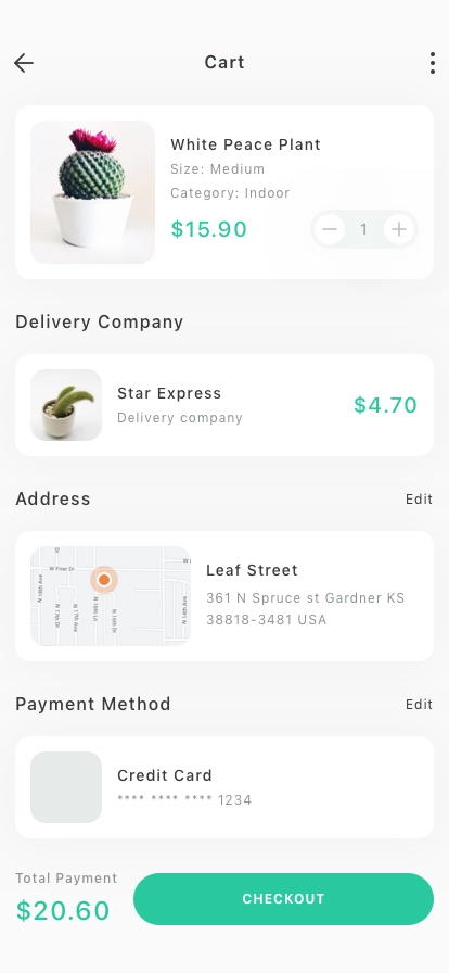 Plant Shop Mobile App UI Kit - Screenshot 4