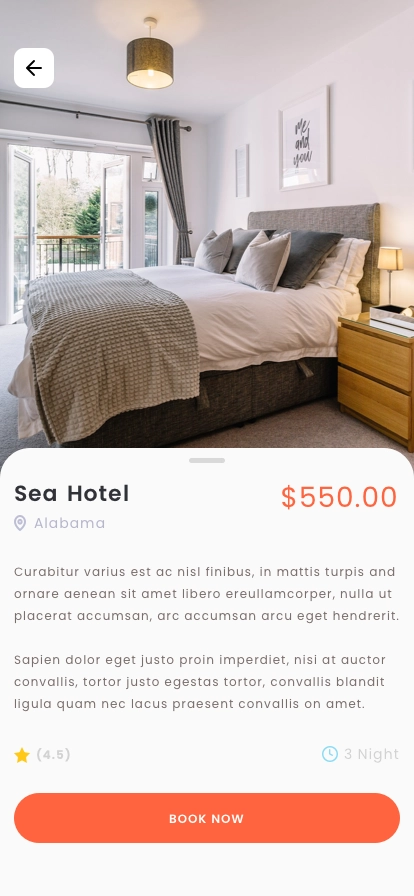 Travel App Details UI Kit - Screenshot 4