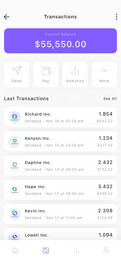 Wallet & Finance Mobile App UI Kit - Screenshot 3