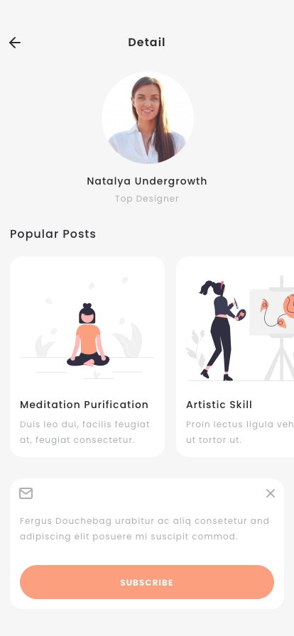 Blog & CMS Mobile App UI Kit - Screenshot 2