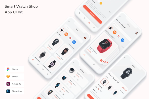 Smart Watch Shop App UI Kit