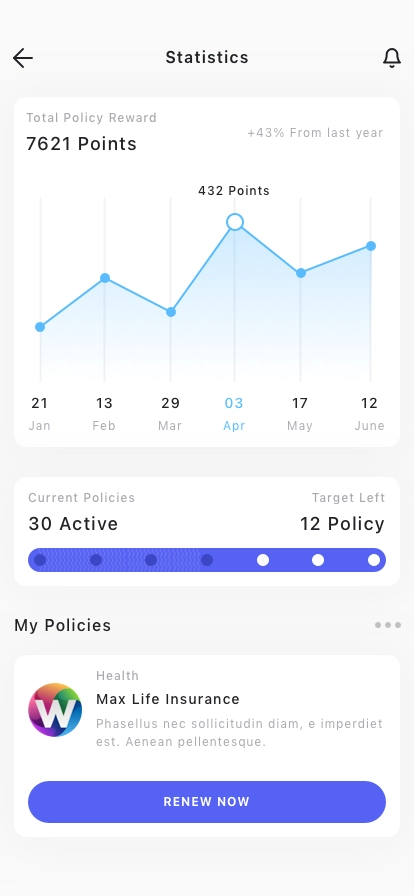 Insurance Mobile App UI Kit - Screenshot 2