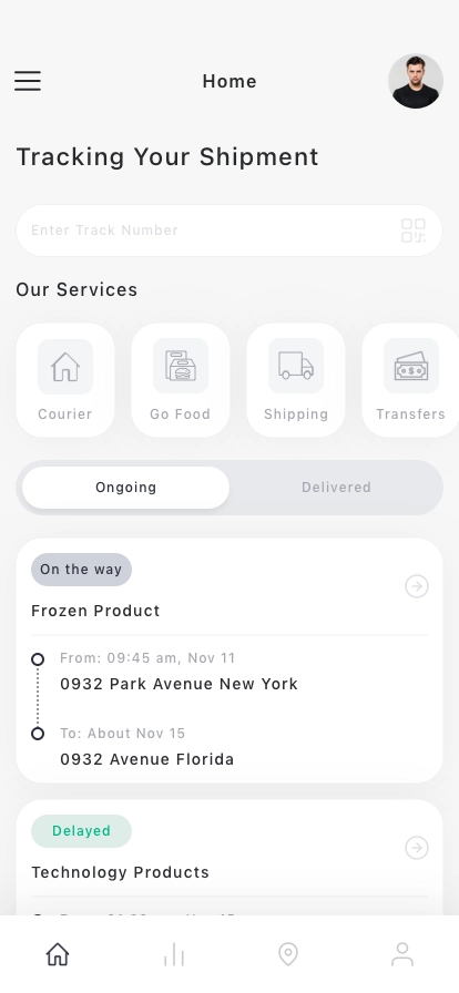 Package Tracking Mobile App UI Kit - Screenshot 3