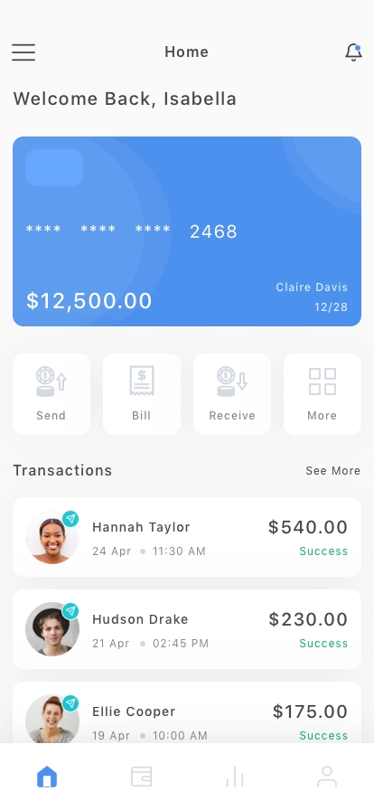 Finance & Banking Mobile App UI Kit - Screenshot 2