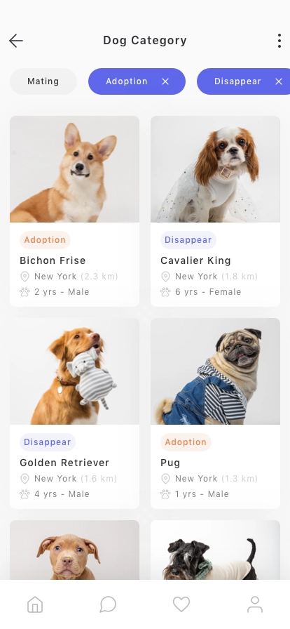 Pet Adoption & Sharing App UI Kit - Screenshot 3