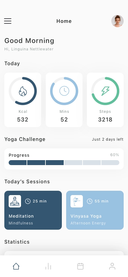 Fitness Tracking Mobile App UI Kit - Screenshot 1
