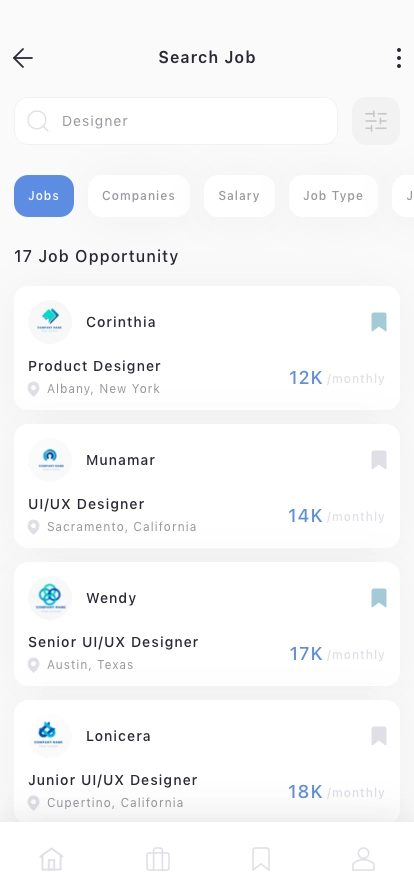 Freelancer Finder Mobile App UI Kit - Screenshot 4