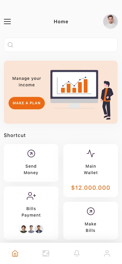 Personal Fintech Mobile App UI Kit - Screenshot 3
