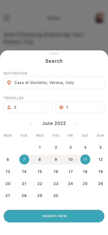 Travel & Trip Mobile App UI Kit - Screenshot 4