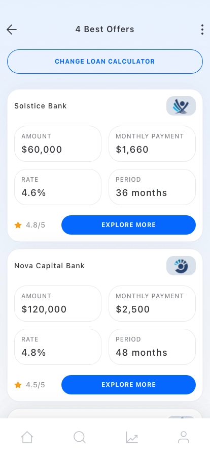 Loan Calculator Mobile App UI Kit - Screenshot 5