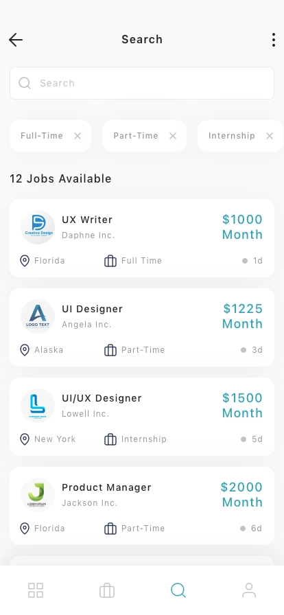 Job Finding Mobile App UI Kit - Screenshot 5