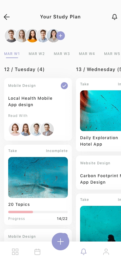 Task Planner Mobile App UI Kit - Screenshot 1