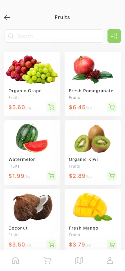 Grocery Store Mobile App UI Kit - Screenshot 2