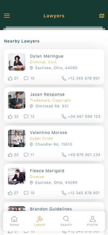 Find Lawyer App UI Kit - Screenshot 11