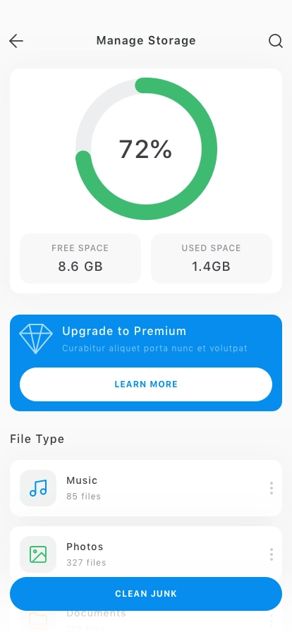 File Manager Mobile App UI Kit - Screenshot 3