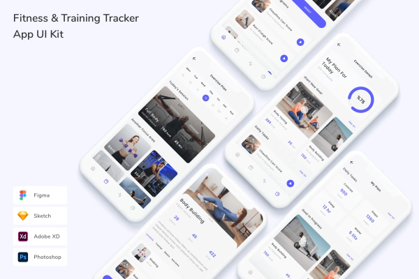 Fitness & Training Tracker App UI Kit