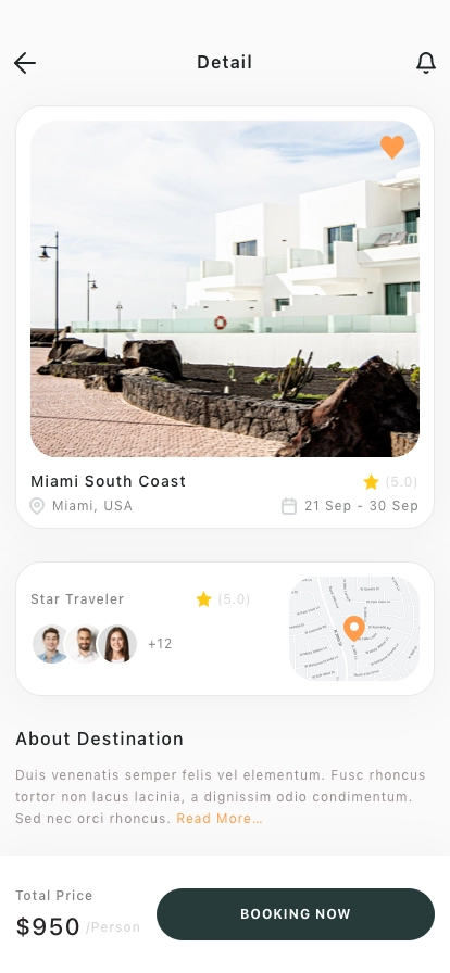 AI Travel Booking Mobile App UI Kit - Screenshot 3