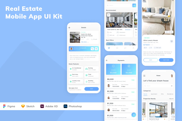 Real Estate Mobile App UI Kit