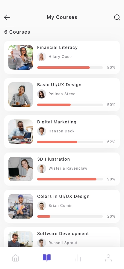 Online Course Mobile App UI Kit - Screenshot 3