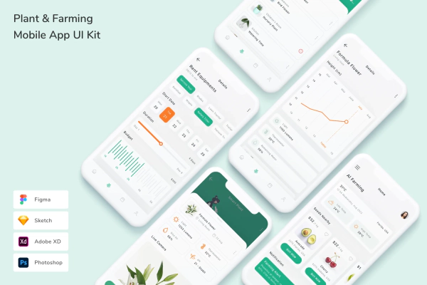 Plant & Farming Mobile App UI Kit