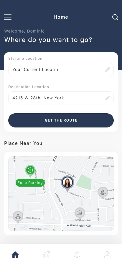 Find Parking Space Mobile App UI Kit - Screenshot 2