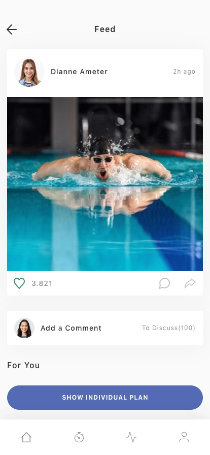 Swimming Coach Mobile App UI Kit - Screenshot 5