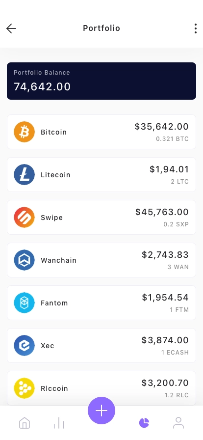 Cryptocurrency Mobile App UI Kit - Screenshot 3