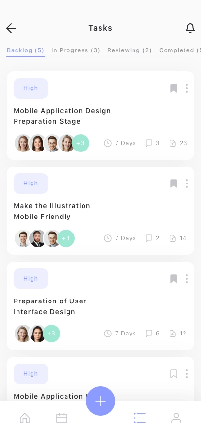Task Manager Mobile App UI Kit - Screenshot 5