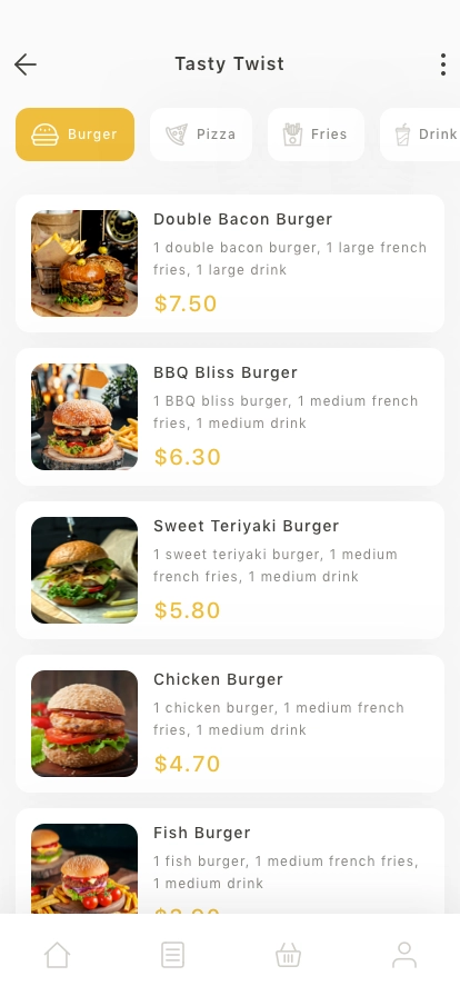 Food Delivery Mobile App UI Kit - Screenshot 3