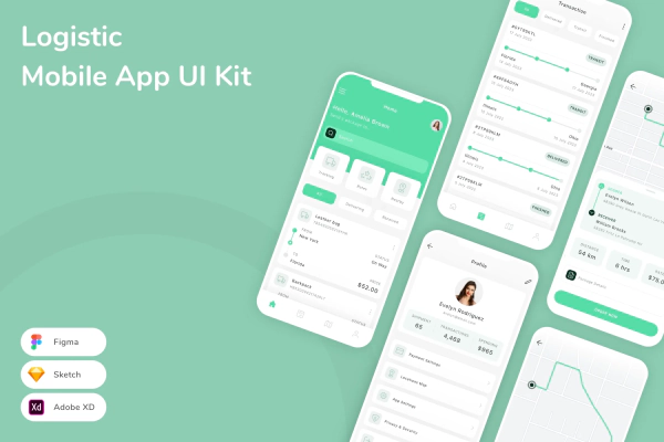 Logistic Mobile App UI Kit