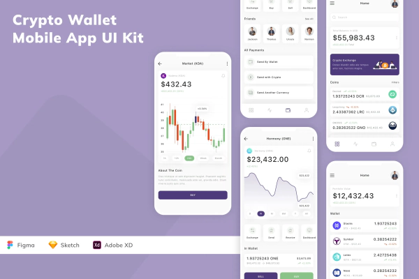 Crypto Wallet Mobile App UI Kit