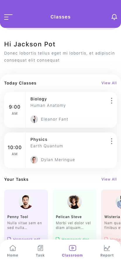School Managemnet App UI Kit - Screenshot 3