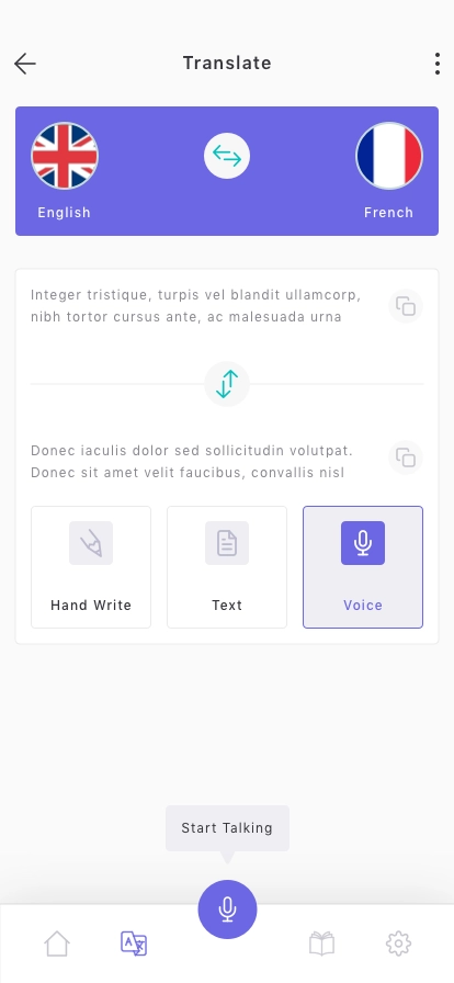 Language Translate App UI Kit - Screenshot 4