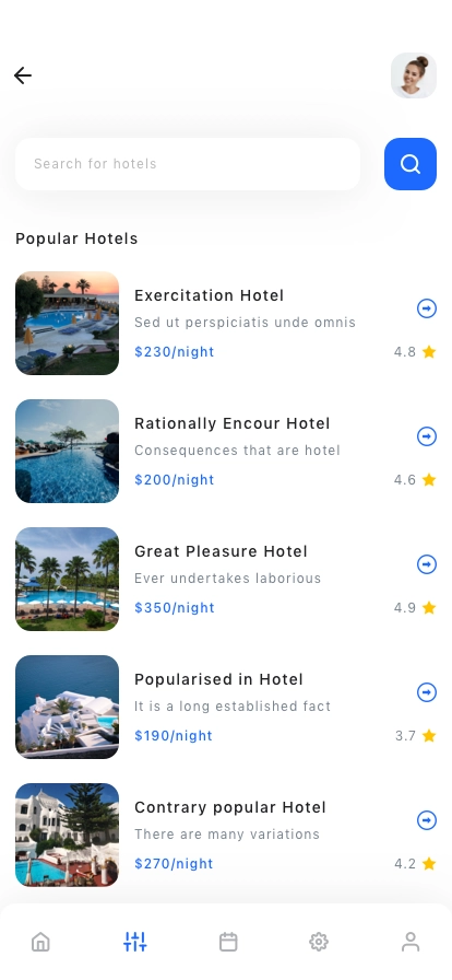 Hotel Booking & Reservation App UI Kit - Screenshot 14