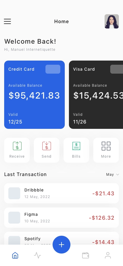 Finance & Banking Mobile App UI Kit - Screenshot 2
