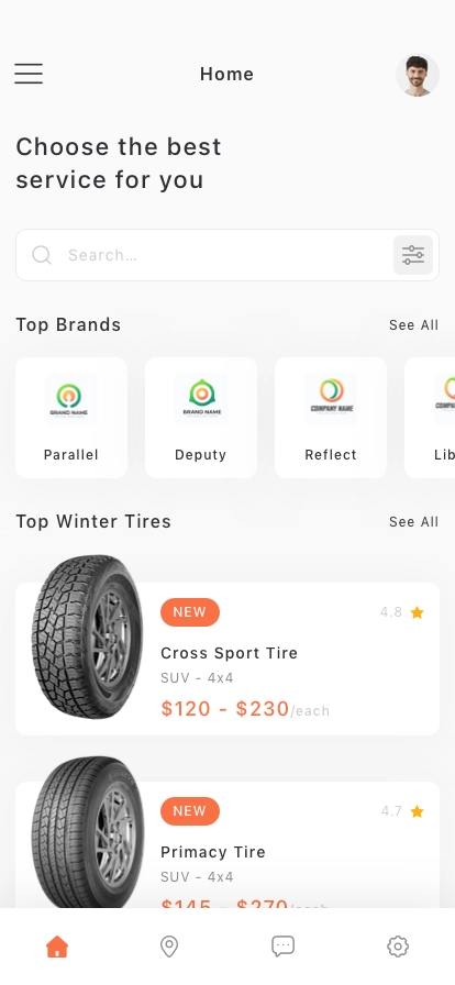 Car Repair Mobile App UI Kit - Screenshot 3
