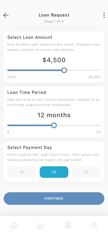 Loan Calculator Mobile App UI Kit - Screenshot 3