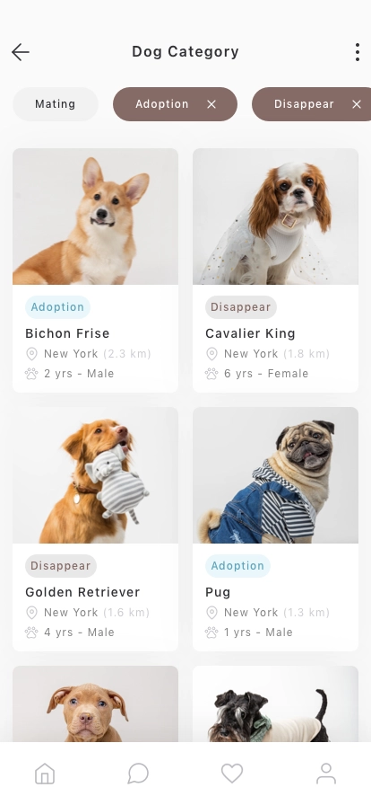 Pet Adoption Mobile App UI Kit - Screenshot 2