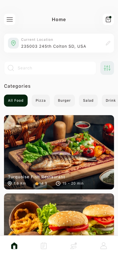 Food Order Mobile App UI Kit - Screenshot 1